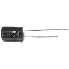 220uF 25V Electrolytic Capacitor | Pack of 10