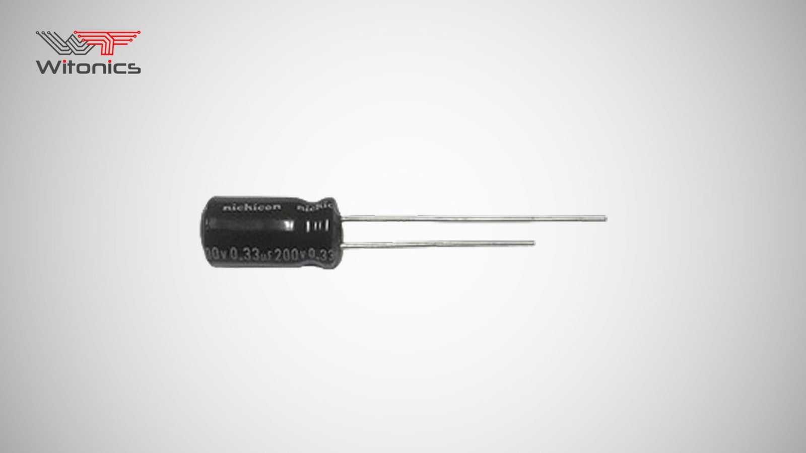 0.33uF 200V Electrolytic Capacitor Pack of 10 for PCB Repair, Power Supply Circuits & Electronics Projects