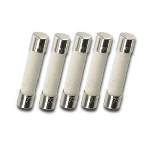 Witonics Pack of 5, T2A250V, T2A 250V, T2 250V Axial Ceramic Fuses 5x20mm  (3/16 inch x 3/4 inch), 2 Amp (2A) 250V, Slow Blow (Time Delay)