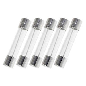 Glass Fuses | 6x30mm | Slow Blow | Pack of 5 | 6.3A