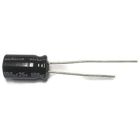 100uF 25V Electrolytic Capacitor | Pack of 10