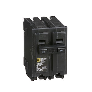 HOM250 Square D Homeline 50 Amp 2-Pole Circuit Breaker